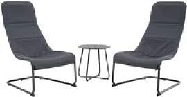 POCOline Balkonset Melfi anthrazit Polyester