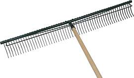 Polar Rasenrechen 100 cm 56 Zinken Rasen Harke Heu 