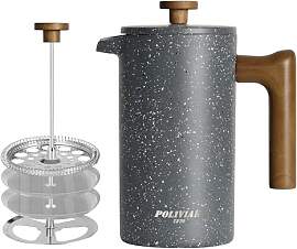 Poliviar French Press 1 Liter/8 Tassen,