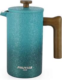 Poliviar French Press aus Edelstahl, Thermo