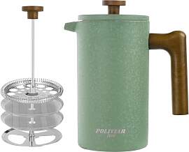 Poliviar French Press aus Edelstahl, Thermo