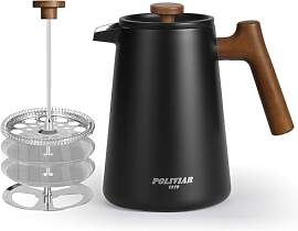 Poliviar French Press Kaffeebereiter 1 Liter/8