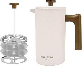 Poliviar French Press Kaffeebereiter 1 Liter/8