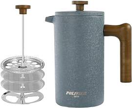 Poliviar French Press Kaffeebereiter 1 Liter/8