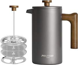 Poliviar French Press Kaffeebereiter 1 Liter/8