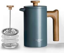Poliviar French Press Kaffeebereiter 600 ml/21oz,