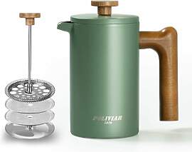 Poliviar French Press Kaffeebereiter 600 ml/21oz,