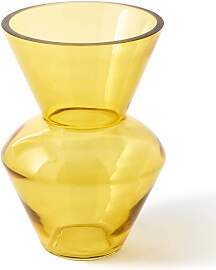 Polspotten Gelbe Glasvase Fat Neck