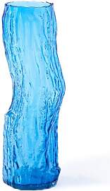 Polspotten Kleine blaue Glasvase Tree Log