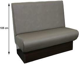 Polsterbank Norbert A2 mit Lehne Höhe 108 cm 100