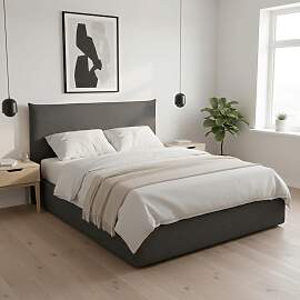 Polsterbett Alba Dunkelgrau ca. 180x200 cm