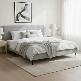 Polsterbett Elena Grau ca. 180x200 cm