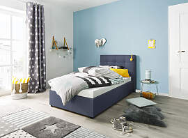 Polsterbett HOME AFFAIRE "Endres", blau, 