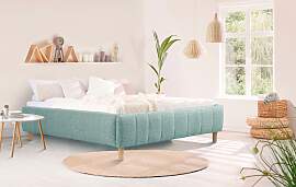Polsterbett HOME AFFAIRE "Tarje", blau