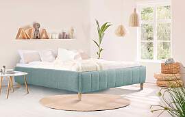 Polsterbett HOME AFFAIRE "Tarje", blau