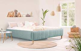Polsterbett HOME AFFAIRE "Tarje", blau