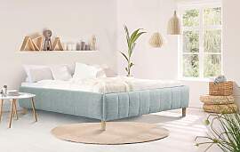Polsterbett HOME AFFAIRE "Tarje", blau