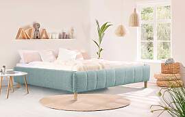 Polsterbett HOME AFFAIRE "Tarje", blau