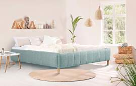 Polsterbett HOME AFFAIRE "Tarje", blau