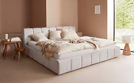 Polsterbett "Maileen", beige, B:211cm