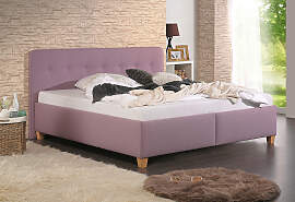 Polsterbett MAINTAL "1", lila (flieder,