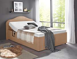 Polsterbett MAINTAL, beige, B:159cm L:212cm,
