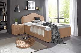 Polsterbett MAINTAL, beige, B:159cm L:212cm,