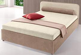 Polsterbett MAINTAL, beige (beige, braun), B:147cm 