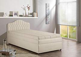 Polsterbett MAINTAL, beige (creme), B:110cm,