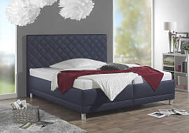 Polsterbett MAINTAL, blau, B:108cm L:214cm, Bezug