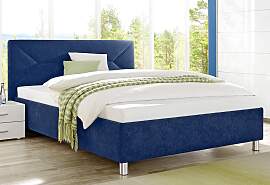 Polsterbett MAINTAL, blau, B:155cm L:210cm,