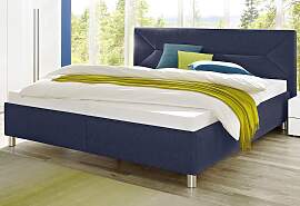 Polsterbett MAINTAL, blau, B:155cm L:210cm,