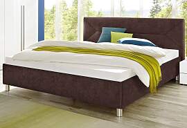 Polsterbett MAINTAL, braun, B:115cm L:210cm,