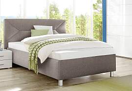Polsterbett MAINTAL, braun, B:115cm L:210cm,