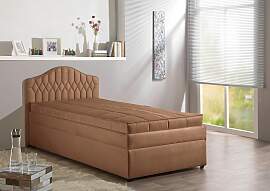 Polsterbett MAINTAL, braun (cappuccino), B:110cm,