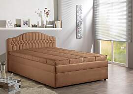 Polsterbett MAINTAL, braun (cappuccino), B:150cm,
