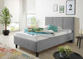 Polsterbett MAINTAL, grau, B:134cm L:220cm,