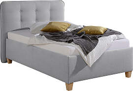 Polsterbett MAINTAL, grau, B:138cm L:210cm,