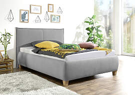 Polsterbett MAINTAL, grau, B:153cm L:214cm,