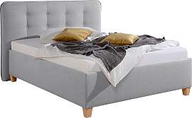 Polsterbett MAINTAL, grau, B:158cm L:210cm,