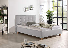 Polsterbett MAINTAL, grau, B:158cm L:213cm,