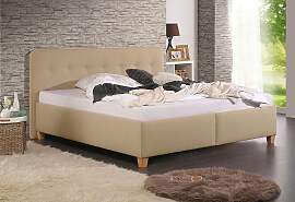 Polsterbett MAINTAL "Mison", beige