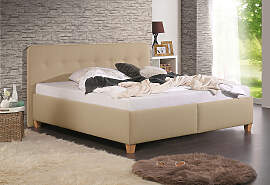 Polsterbett MAINTAL "Mison", beige