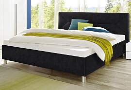 Polsterbett MAINTAL, schwarz, B:115cm L:210cm,