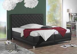 Polsterbett MAINTAL, schwarz, B:148cm L:214cm,