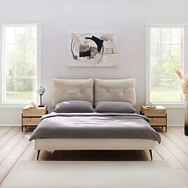 Polsterbett Malea Beige ca. 180x200 cm
