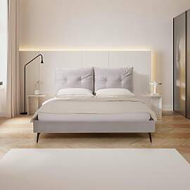 Polsterbett Malea Hellgrau ca. 180x200 cm