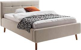 Polsterbett MEISE.MÖBEL "Lotte", beige, 