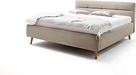 Polsterbett MEISE.MÖBEL "Lotte", beige, 