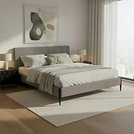 Polsterbett Melisa Grau ca. 180x200 cm